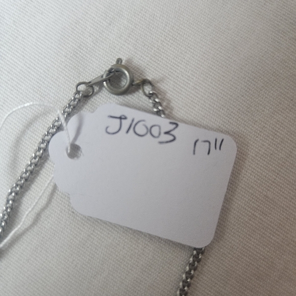 Vintage Pewter Made In England Celtic Design Necklace 80s-90s 17-18" GUC - Picture 4 of 4